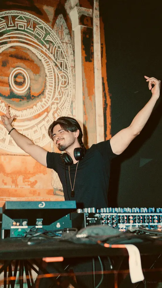 Anastrrix performing in a nightclub